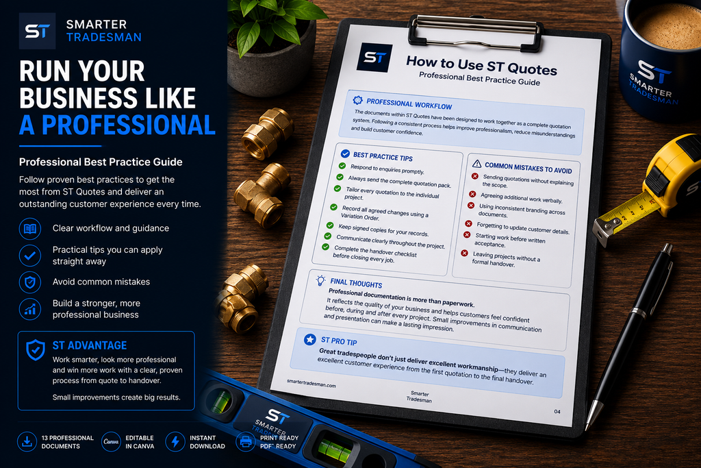 Professional Plumbing Quotation System | ST Quotes