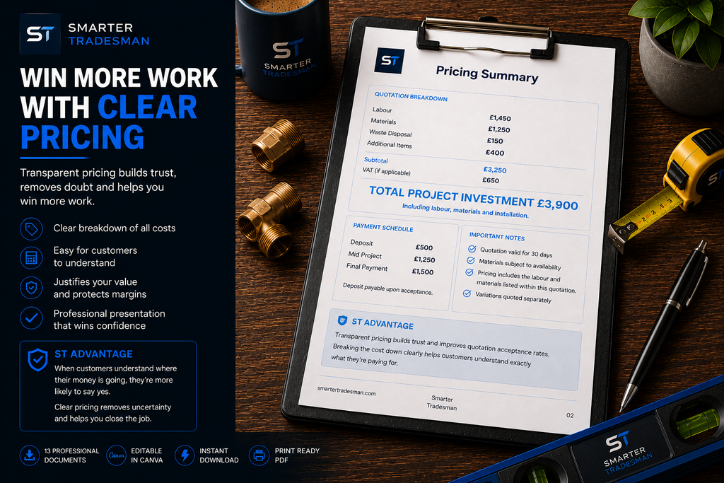 Professional Plumbing Quotation System | ST Quotes