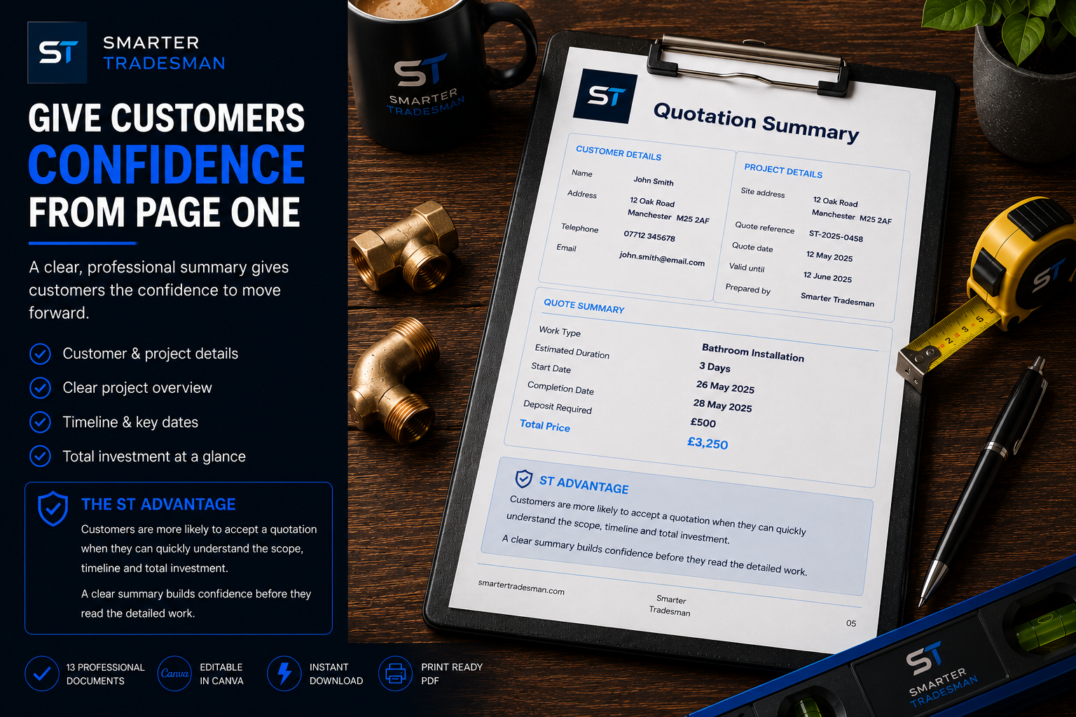 Professional Plumbing Quotation System | ST Quotes